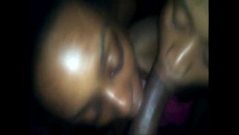 Славный парень дал отсосать свой стержень одновременно двум подружкам